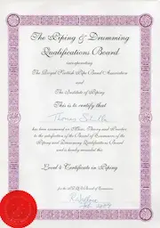 Piping and Drumming Qualifications Board 1